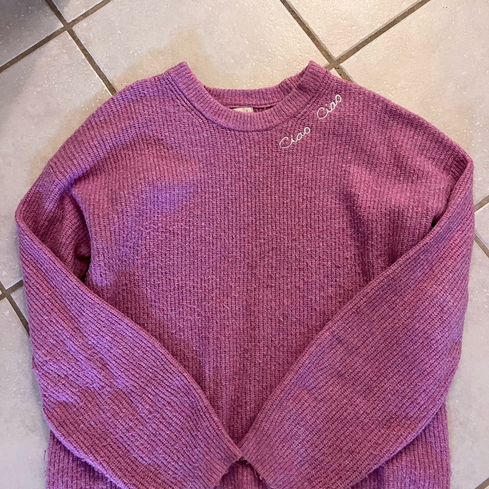 Ciao ciao Purple Knit Sweater